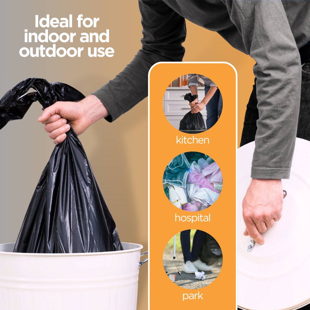 13 Gallon Bio - Based Trash Can Liners 200 Counts - Foresight USA