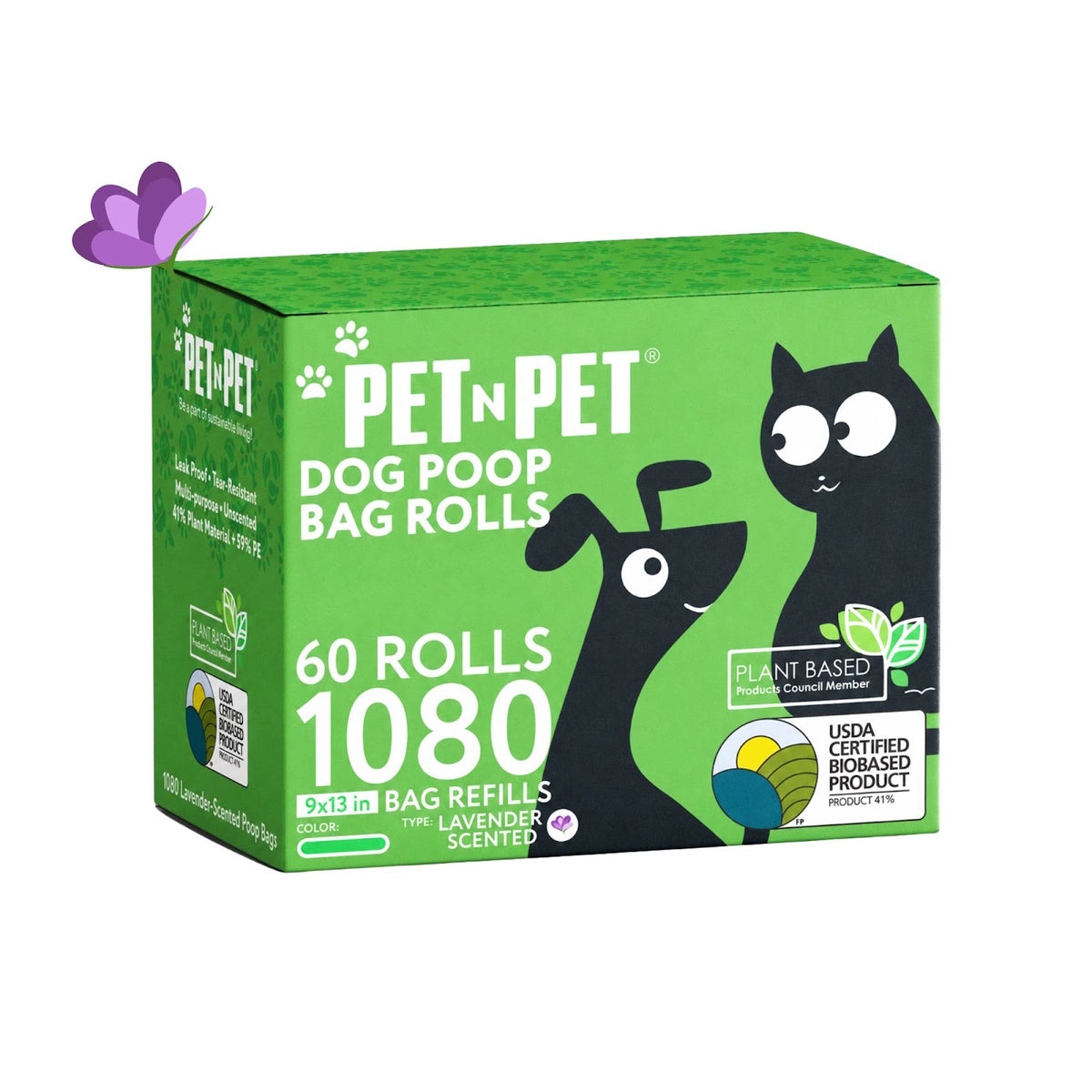 41% Plant-based Poop Bags