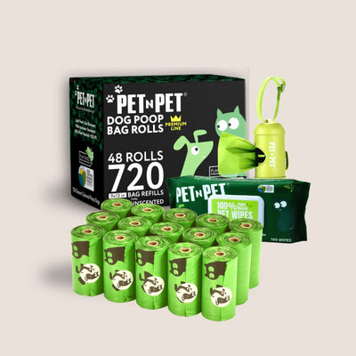 Clean Pack: 720 Bags & Dispenser + Wipes