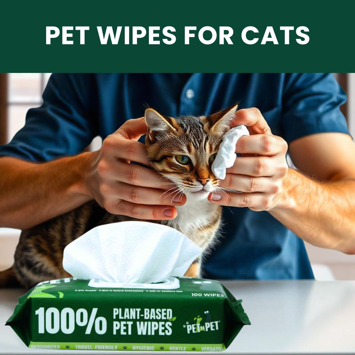 Dog Wipes Cleaning & Deodorizing 100 Count