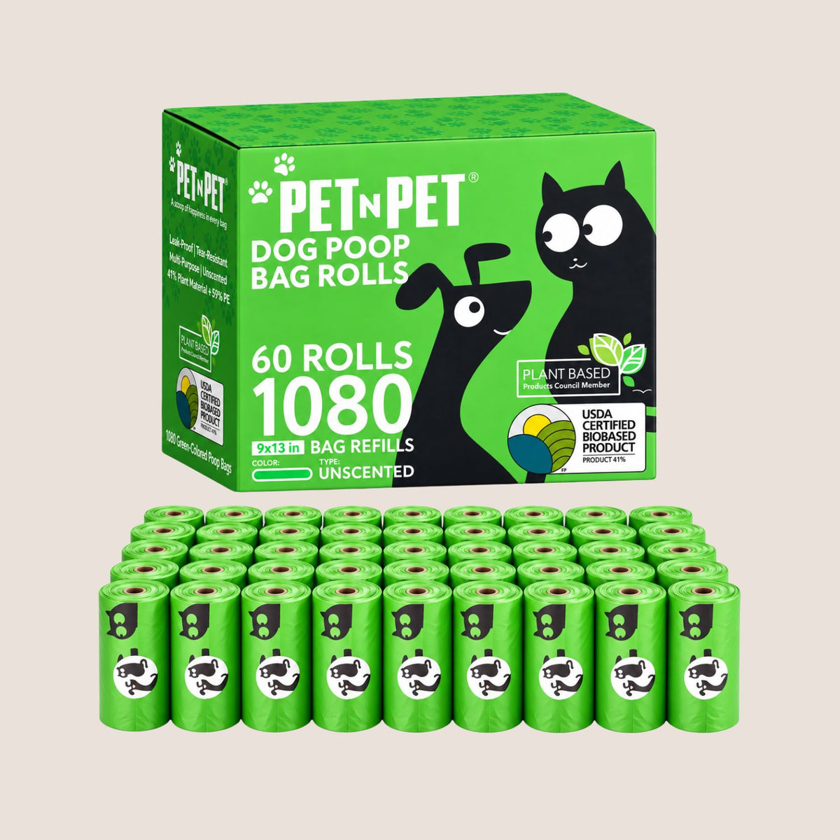 41% Plant-based Poop Bags