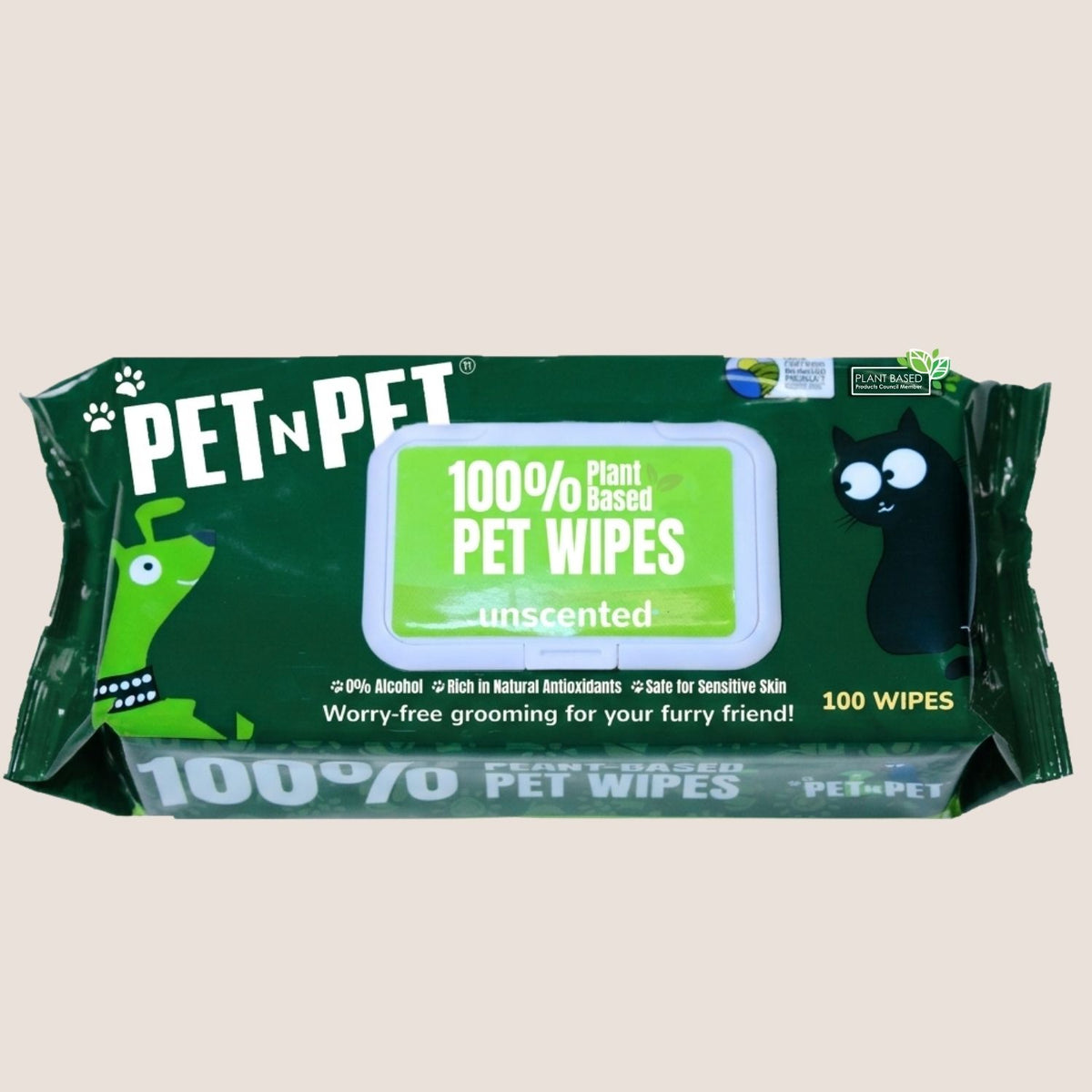 Dog Wipes Cleaning & Deodorizing 100 Count