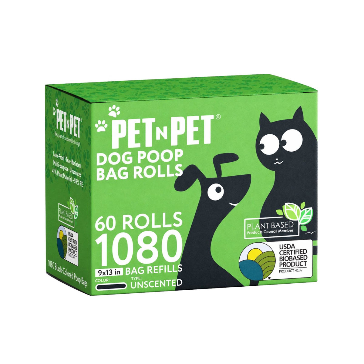 41% Plant-based Poop Bags
